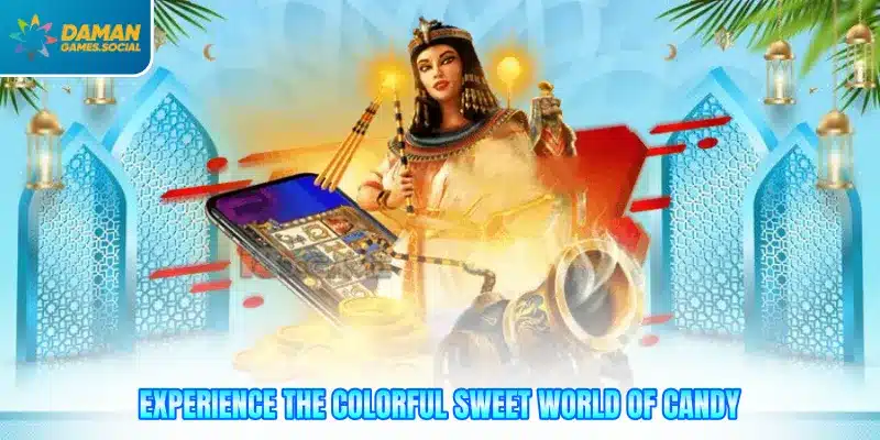 Experience the colorful sweet world of candy